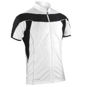 Spiro Mens Bikewear Cycling Jersey / White/Black